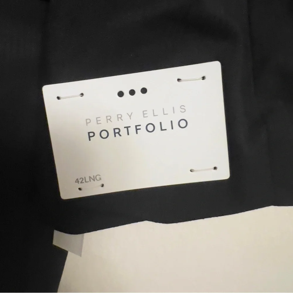 Perry Ellis Portfolio Men’s Slim Fit 2-Button Blazer – Size 42 Long – New $260